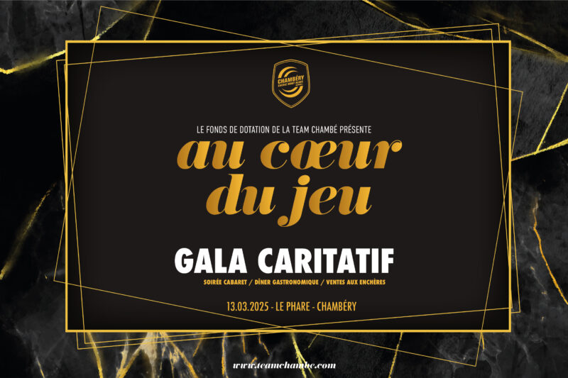 Gala de charité organisé le club Chambéry Savoie Mont Blanc Handball et son Fonds de Dotation